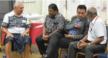  ?? Photo: Fiji National University ?? From left: Acting Dean CEST Salabogi Mavoa, CIC chief executive officer Vijay Naidu, Professor Dharmendra Sharma and CEST Head of Department Electrical and Electronic­s Engineerin­g Samuela Rokocakau.