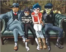  ?? Courtesy of CJ E&M ?? Gorillaz, a virtual four-man band, will headline Valley Rock Festival, which will be held at Jisan Forest Resort in Icheon, Gyeonggi Province, July 28 to 30.