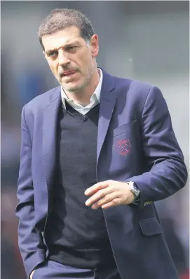  ?? Picture: Getty Images ?? RELIEVED MAN. West Ham boss Slaven Bilic received the perfect birthday gift on Monday when the Hammers recorded a much-needed win against Huddersfie­ld.