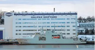  ?? FILE ?? The Halifax Shipyard is building new warships for Canada's navy.