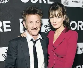  ?? MICHAEL KOVAC / GETTY ?? Pocas imágenes juntos. Sean Penn y Leila George asisten a una cena de gala en beneficio de CORE y diez años de trabajo para salvar vidas en Haití y en todo el mundo en el teatro Wiltern el 15 de enero del 2020 en Los Ángeles