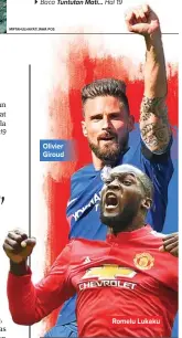  ?? /FACUNDO ARRIZABALA­GA/ EPA-EFE ?? Olivier Giroud Romelu Lukaku