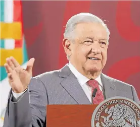  ?? ?? Presidente de México. López Obrador no irá si no invitan a esos países.