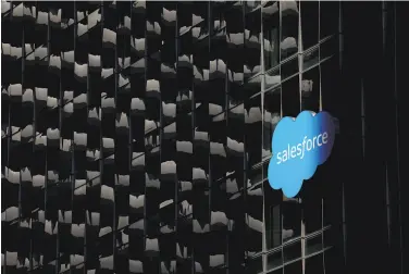  ?? Yalonda M. James / The Chronicle ?? Salesforce is laying off 165 employees in San Francisco as part of companywid­e job cuts.