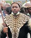  ?? | BONGANI MBATHA African News Agency (ANA) ?? HIS Majesty King Misuzulu during the recent memorial service for the late Queen Regent Mantfombi in Nongoma.