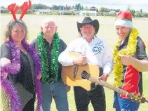  ??  ?? Katch Katikati’s Jacqui Knight, Katikati Lion David Eddy, concert MC, Clark Reid and Katikati Rugby & Sport Club president Lester Gray, ready to bring on the festive spirit with a Variety Concert.
Right, Katikati Avocado Food and Wine Festival organising committee, from left, Alan Hay, Karen Lee and Brian Grimwood are all set for another event at the Uretara Domain.