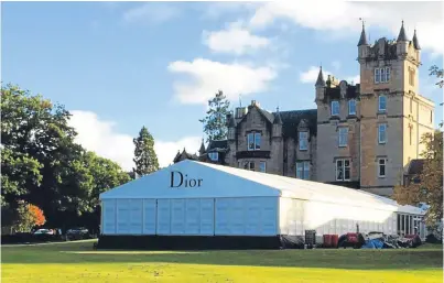  ??  ?? Perth-based Arc Marquees is constructi­ng the venue for The Courier Business Awards 2016. Above: a previous impressive build for fashion giant Dior.