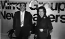  ??  ?? Robert Maxwell with Margaret Thatcher, 1985. Photograph: Trinity Mirror/Mirrorpix/Alamy