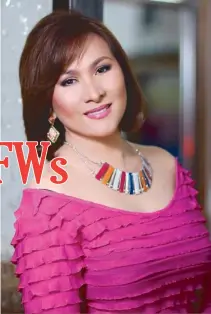  ??  ?? Marissa, host of AKSYON TV’s Buhay OFW: All in the name of public service