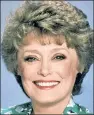  ??  ?? RUE McCLANAHAN Golden Girl’s pal faces suit.