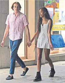  ??  ?? Stepping out: Malia Obama with Rory Farquharso­n, her British boyfriend, in London last week