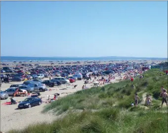  ??  ?? Is it time to consider stopping traffic from entering Bettystown beach?