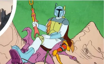  ??  ?? Fett’s debut in the Star Wars Holiday Special.