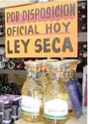  ??  ?? Ley seca con motivo de las fiestas patrias en la ciudad. Foto ilustració­n