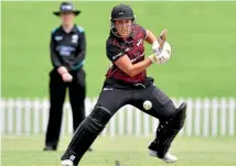  ?? PHOTO: GETTY IMAGES ?? Kate Ebrahim top scored for Canterbury in their win against Otago yesterday.