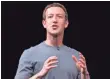  ?? MARK ZUCKERBERG BY AFP/GETTY IMAGES ??