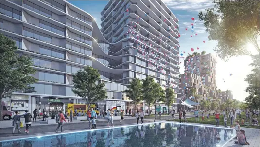  ??  ?? Le complexe District Union sera défini autour de la mixité des génération­s, la collectivi­té, la proximité et le mieux-vivre.