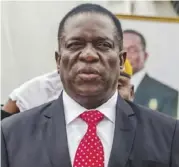  ??  ?? President Emmerson Mnangagwa