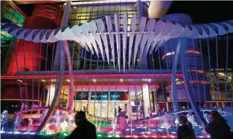  ?? Michael Ciaglo / Houston Chronicle ?? Ullrich hopes attraction­s such as the Wings over Water kinetic sculpture on Avenida Houston, the civic plaza in front of the GRB, create “a premier travel destinatio­n here in Houston.”