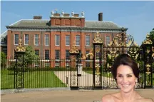  ??  ?? TOP: Anmer Hall, Kate and William’s country home in Norfolk. ABOVE: Kensington Palace in London will soon be their main home. RIGHT: The Duchess in the Alexander McQueen gown she wore to this year’s BAFTAs.