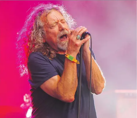 ?? WADE PAYNE/THE ASSOCIATED PRESS/FILES ?? Not inclined to rest on his laurels, Robert Plant continues to push the envelope creatively.