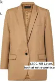  ??  ?? £890, Nili Lotan, both at net-a-porter.com