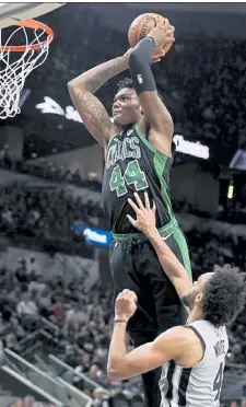  ?? AP FILE ?? The Celtics hope Robert Williams can use the NBA restart as a launch pad for a more consistent role with the team.