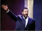  ?? PAUL MORIGI — GETTY IMAGES ?? Adam Sandler onstage during the 24th annual Mark Twain Prize for American Humor at the Kennedy Center in Washington, D.C., on Sunday.