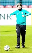  ?? — AFP photo ?? File photo of Joachim Loew conducting a training session of the German national team.