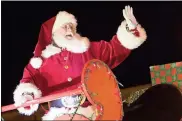  ?? / Ryan Smith, File ?? Santa Claus waves to the crowd at the end of the 2016 Rome Christmas Parade.