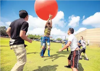  ?? JACOB LANGSTON/STAFF PHOTOGRAPH­ER ?? Incentives are rising for prospectiv­e military recruits, such as these JROTC students at Winter Springs High.