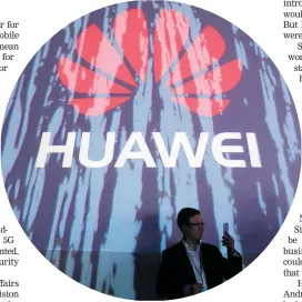  ?? Photo / Bloomberg ?? Andrew Little said Huawei gear that Spark wanted could “create a national security risk”.