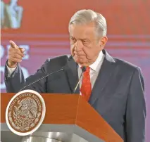  ??  ?? Andrés Manuel López Obrador dijo que su nivel de aprobación a siete meses de haber entrado al gobierno es mayor al que tuvo en las elecciones.