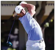  ?? (AP/Rick Scuteri) ?? Brooks Koepka rallied from five strokes behind to begin the final round and shot a 6-under 65 on Sunday to win the Phoenix Open. An eagle at the par-4 17th hole sparked the one-stroke victory.