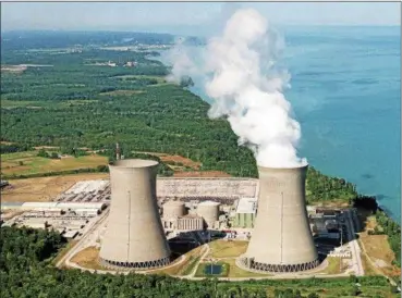  ?? NEWS-HERALD FILE ?? FirstEnerg­y’s Perry Nuclear Power Plant in North Perry Village.