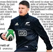  ?? SPORTSFILE ?? Influentia­l: Beauden Barrett of New Zealand