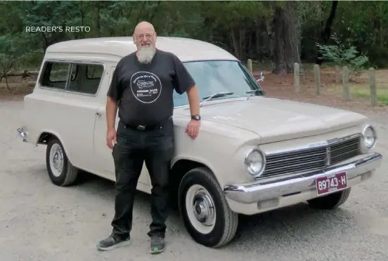  ??  ?? ABOVE A proud Ken Collishaw and his beautifull­y presented library spec EH panel van.