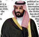  ??  ?? blOCkadE: Saudi Arabia’s Defence Minister, Crown Prince Mohammed bin Salman