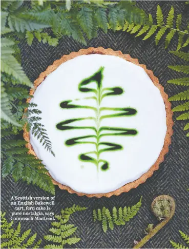  ?? ?? A Scottish version of an English Bakewell tart, fern cake is pure nostalgia, says Coinneach Macleod.