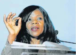  ?? /File picture ?? Thuli Madonsela says if the EFF failed to adhere to its ethical obligation­s it would be acting just the same as the ANC, which it has been criticisin­g.