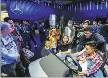  ?? PROVIDED TO CHINA DAILY ?? Mercedes-Benz’s booth at last year’s Guangzhou auto show attracts many visitors.