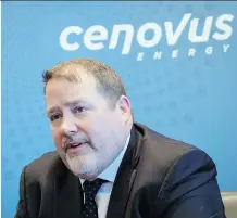  ?? JEFF MCINTOSH/THE CANADIAN PRESS ?? Cenovus CEO Alex Pourbaix finds his firm where Encana was a few years back, Deborah Yedlin writes, trying to regain credibilit­y with investors by paying down debt.