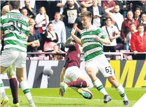  ??  ?? ■
The penalty incident which sparked the furore at Tynecastle.
