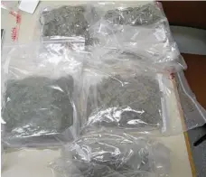  ?? PHOTO: CONTRIBUTE­D ?? DRUG HAUL: Police raids this week netted more than $50,000 worth of drugs.