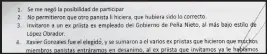  ??  ?? Intención. Documentos en los que Héctor Horacio Dávila denuncia intentos de expulsión y aspiracion­es a la dirigencia del PAN.