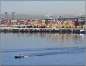  ?? BRITTANY MURRAY — STAFF PHOTOGRAPH­ER ?? During unpreceden­ted congestion of cargo at the ports of Los Angeles and Long Beach in 2021, there was a constant flow of ships and containers in Long Beach.