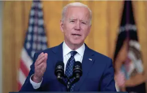  ?? ANDREW HARNIK/AP ?? Ex-military voters have long leaned toward Republican­s. But there are signs President Joe Biden may have cut into that advantage.