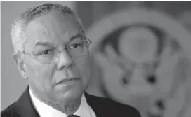  ?? ?? Colin Powell morreu devido a complicaçõ­es de covid-19.