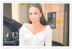  ??  ?? ABUSO. La actriz y cantante, Demi Lovato, no ha tenido reparo alguno al hablar de sus adicciones