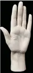  ?? ?? Two views: The Diana hand cast